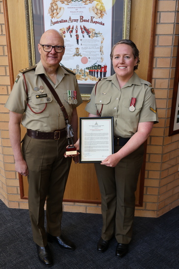 LTCOL Glenn Rogers and LCPL Johnson